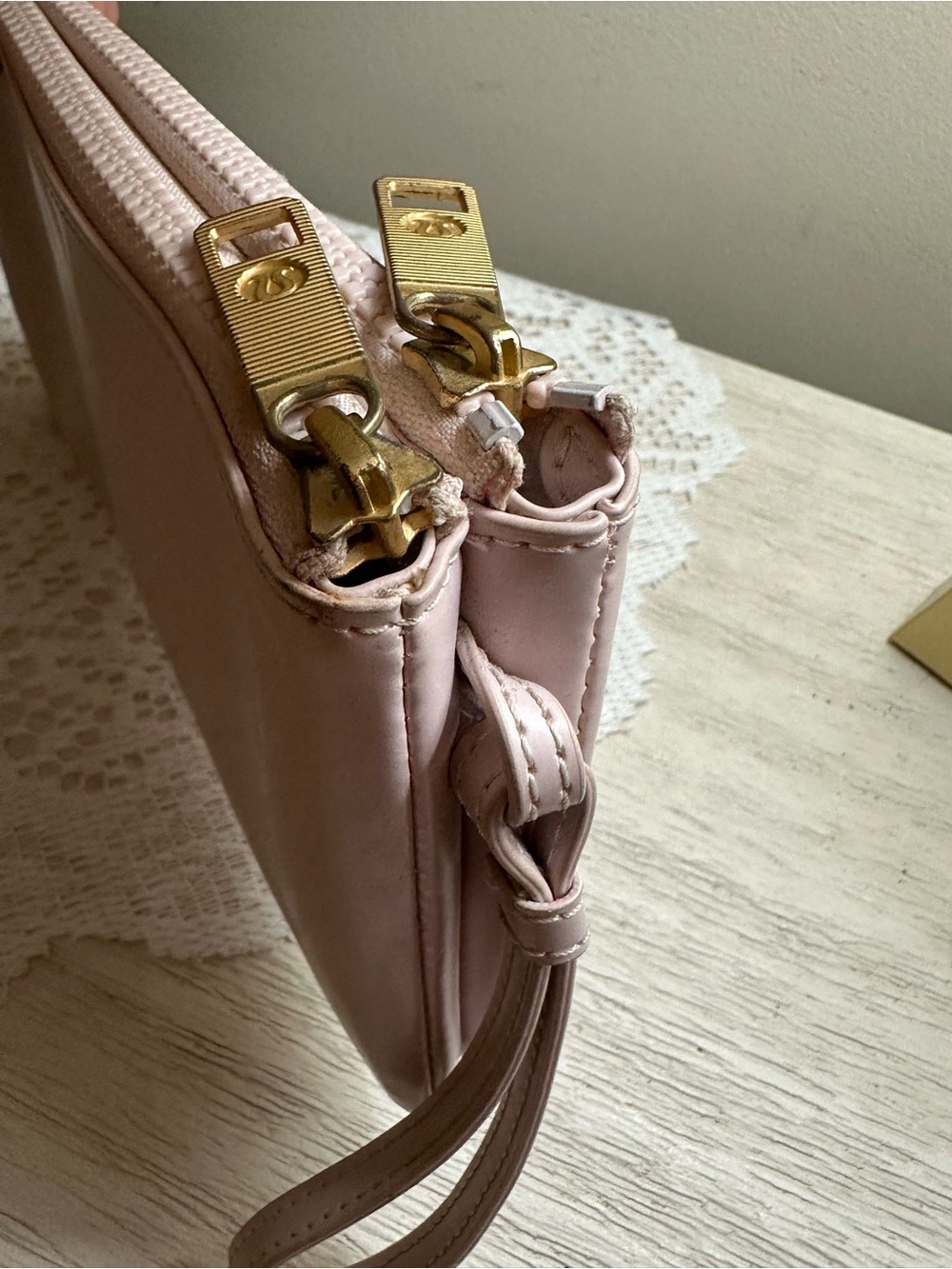 Lululemon Blush Pink Double Zip Wristlet Wallet - Picture 11 of 11